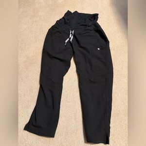 FIGS Black Maternity Scrub Pants Size L Petite